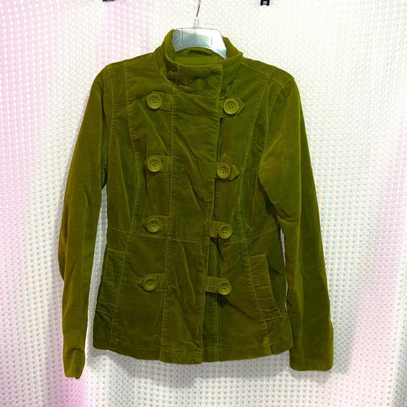 Mossimo Supply Co. Jackets & Blazers - 💙💙PRICE DROP 💙💙 Mossimo Womens Jacket Green Double Breasted Button Corduroy